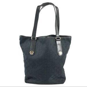 GUCCI Bag Handbag GGCanvas 153009 467891 Black  Authentic